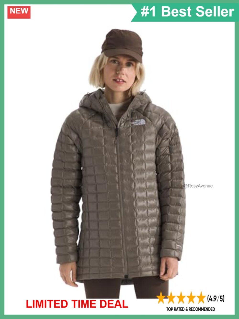 North Face Thermoball Hooded Parka Recycled Polyester Coat
